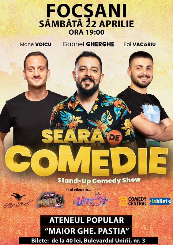 Stand Up Comedy - Gabriel Gherghe, Mane Voicu si Edi Vacariu