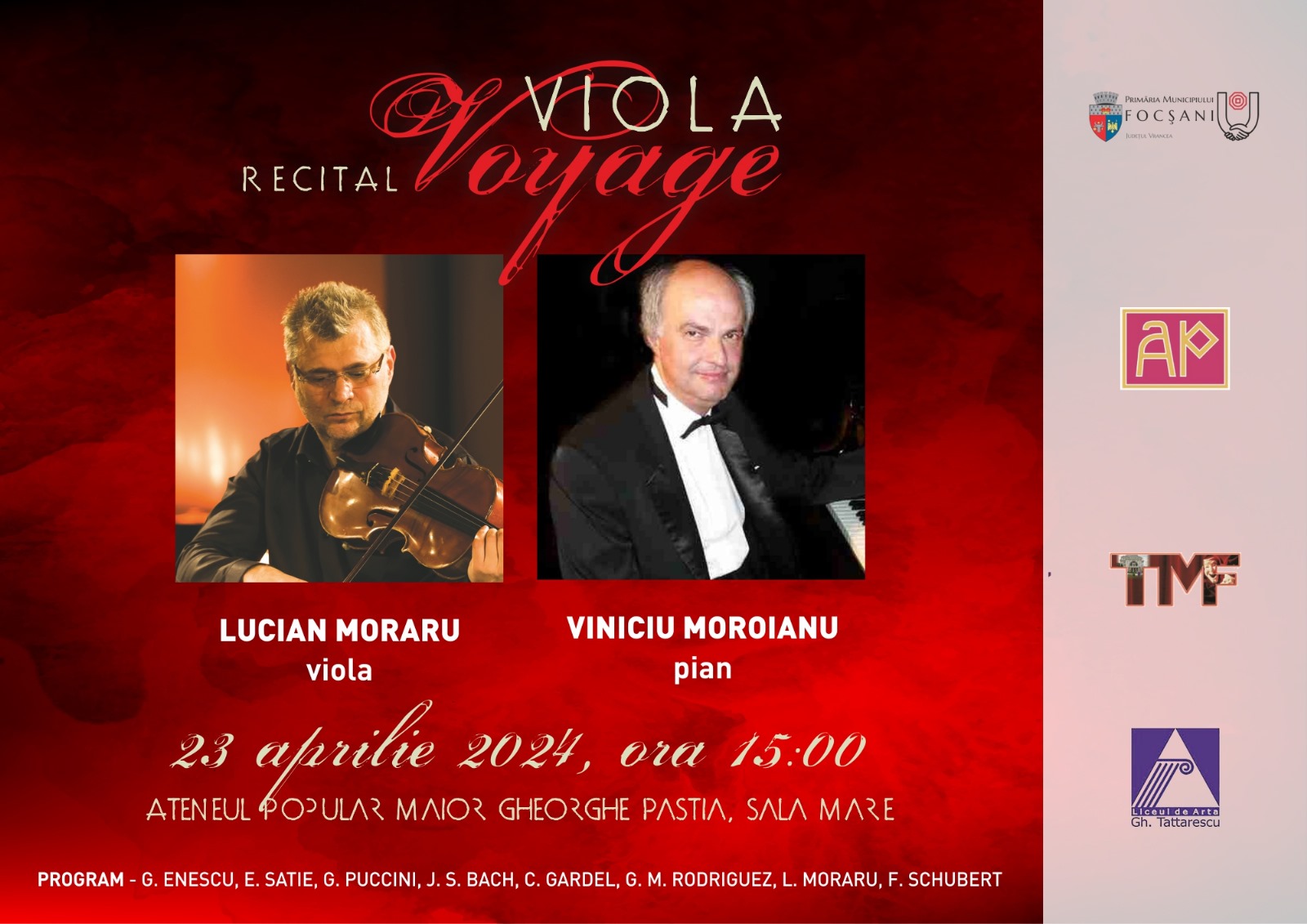 Voyage - Recital extraordinar de pian și violă